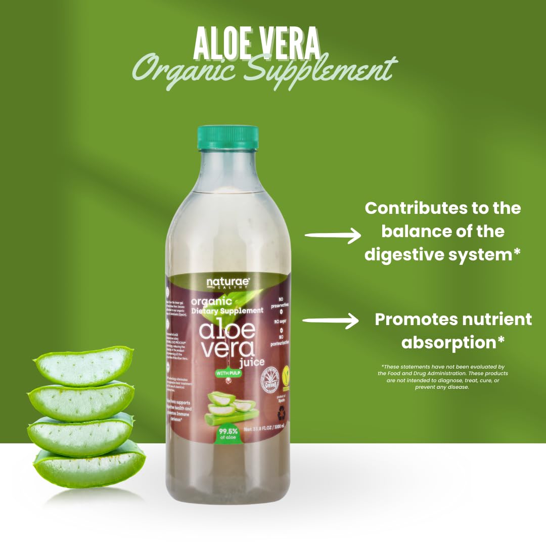 Naturae Organic Aloe Vera leaves harvest highlights farm-sourced purity.