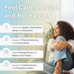 Natural Approach magnesium capsules close-up highlighting chelated formula.