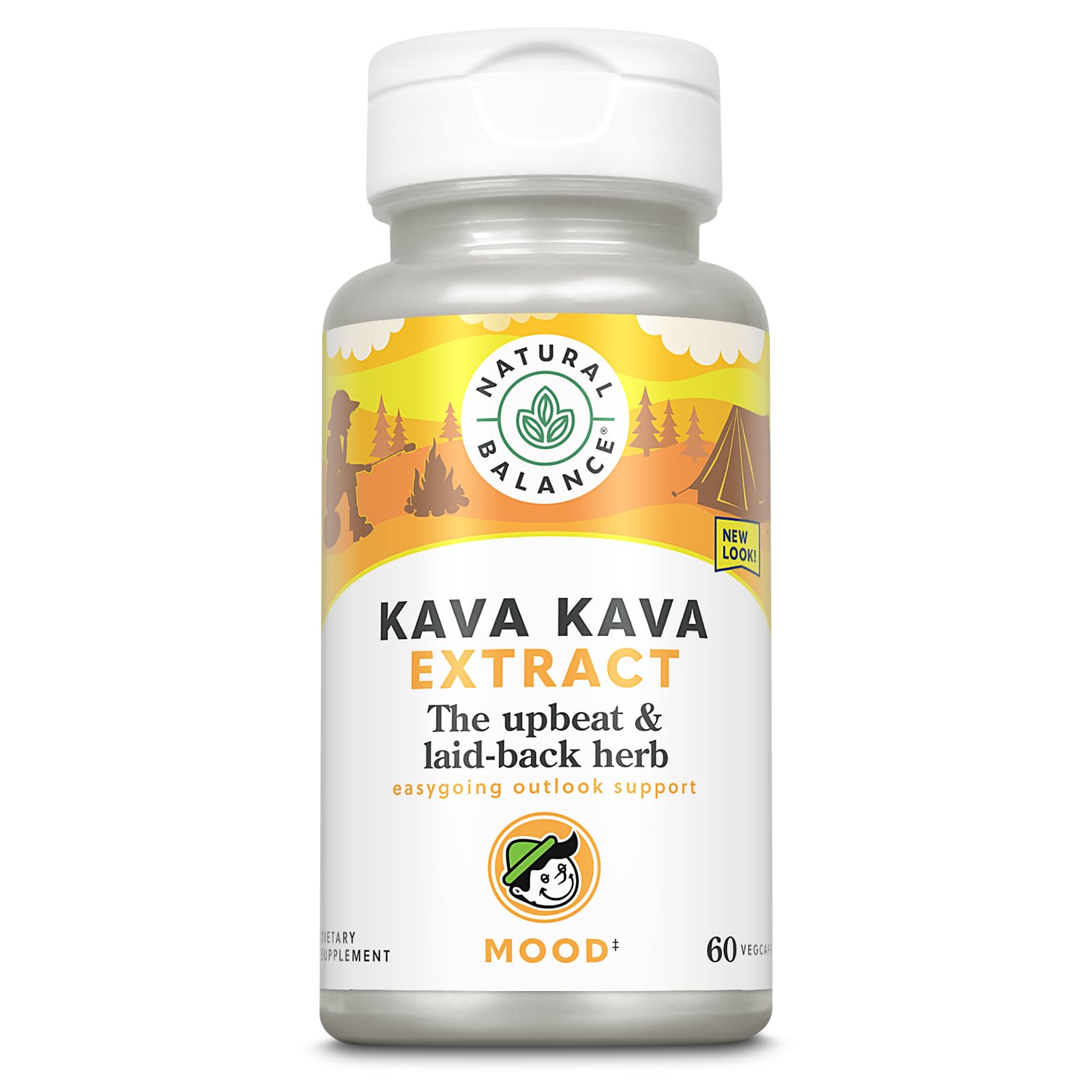 Natural Balance Kava Kava root extract bottle supports relaxation and calm moments.