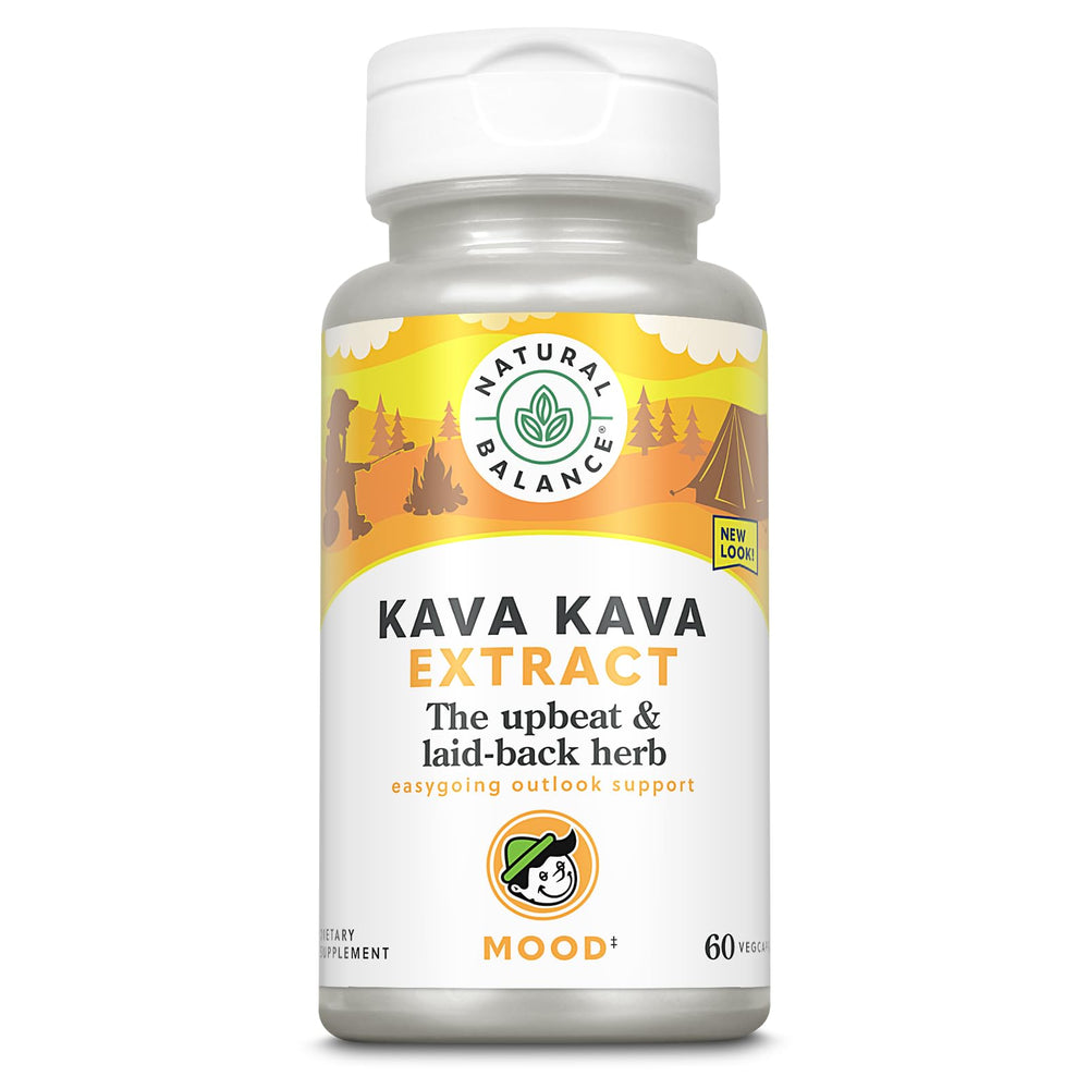 Natural Balance Kava Kava root extract bottle supports relaxation and calm moments.