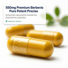 Natural BioScience Berberine Phytosome ingredients panel highlights Berbevis complex