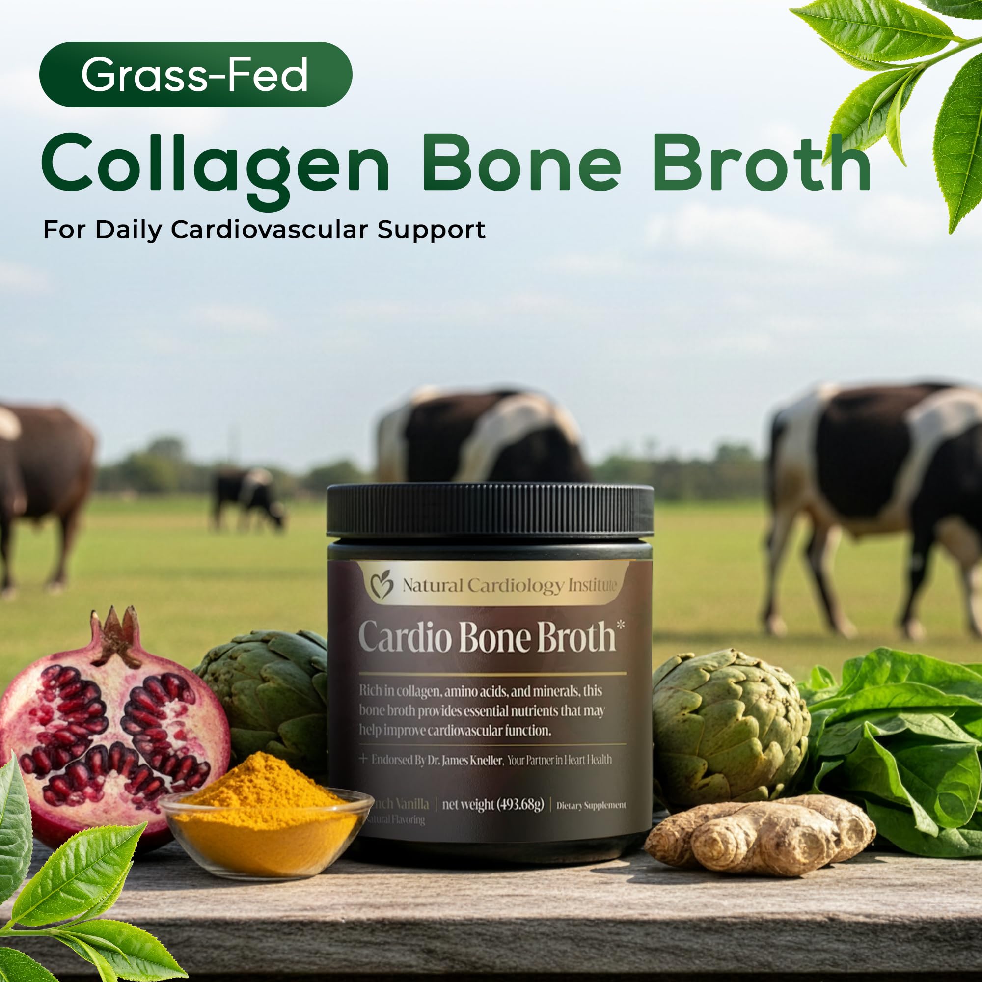 Natural Cardiology Institute Cardio Bone Broth nutrition facts and collagen content