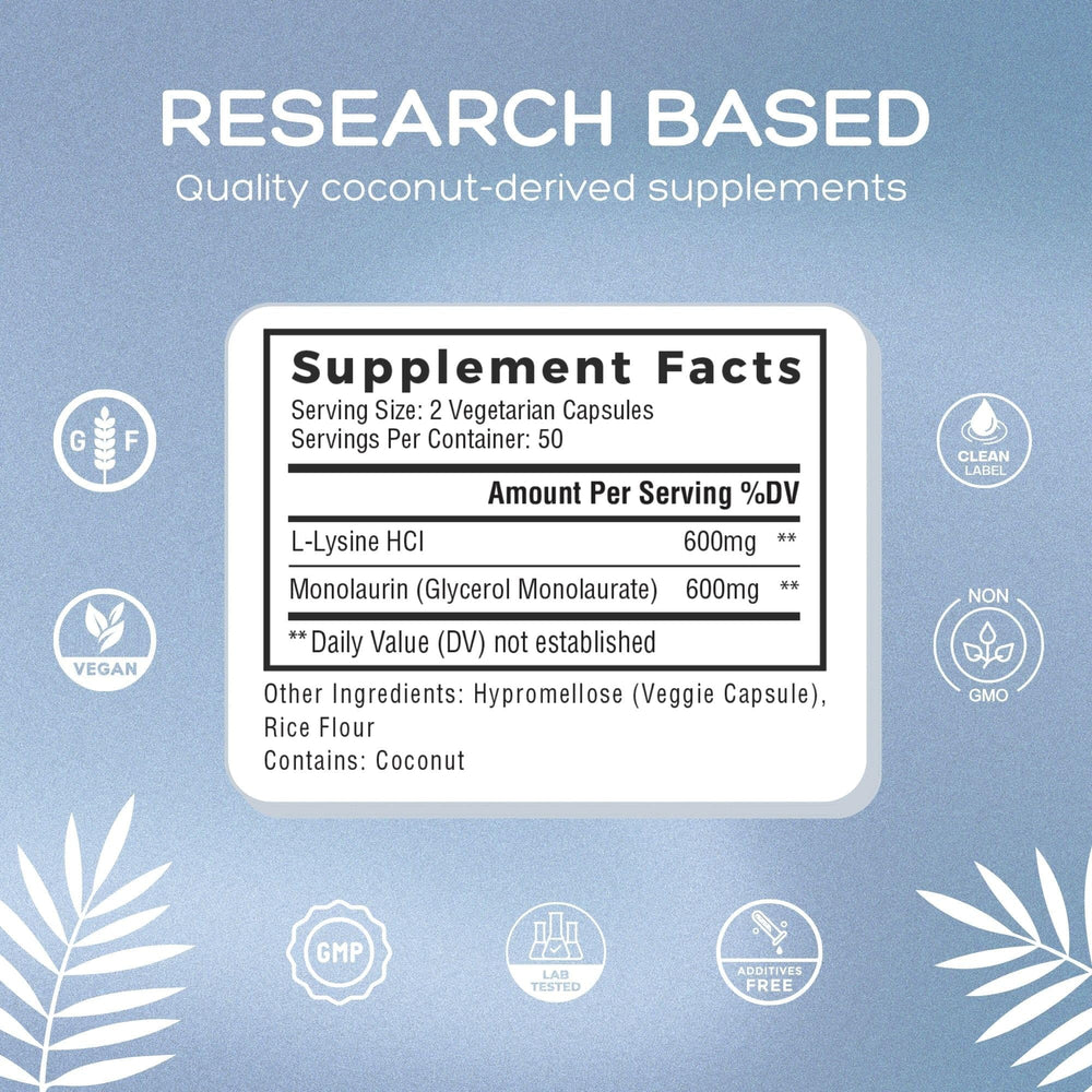 Natural Cure Labs bottle with nutrition facts for informed daily decisions