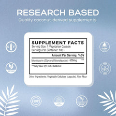 Natural Cure Labs bottle on table featuring premium packaging and information