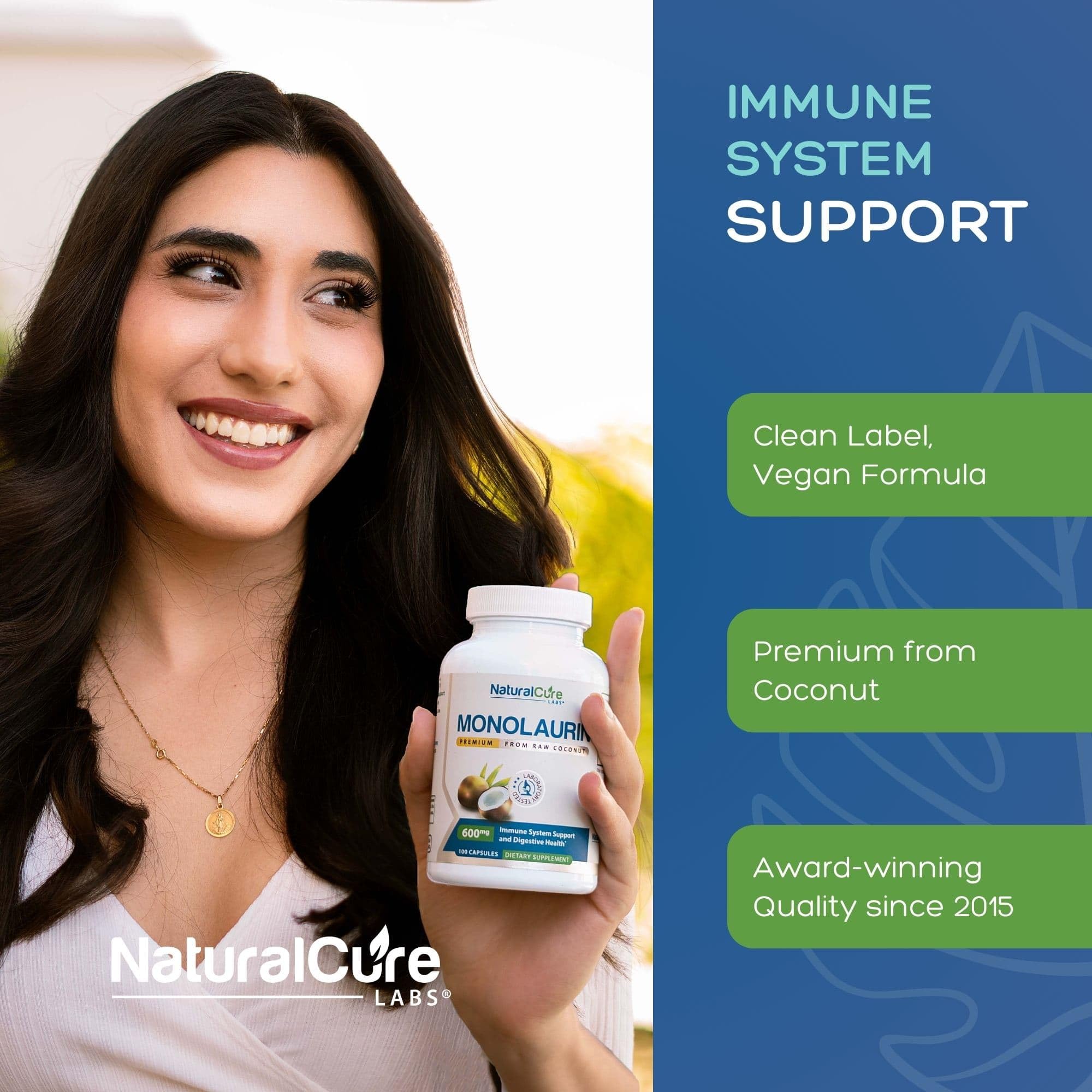 Natural Cure Labs USA-formulated bottle signals quality and safety