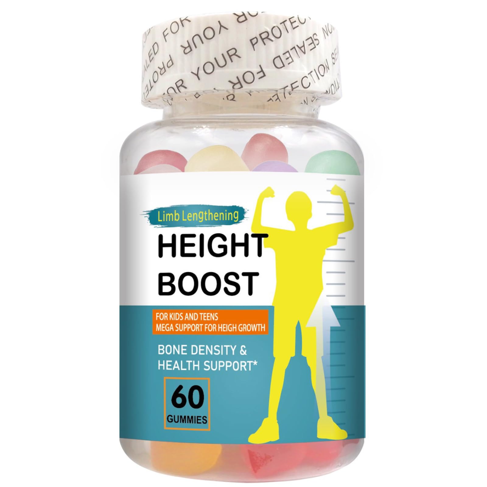 Natural Curves Height Boost bottle shown for growing kids and teens