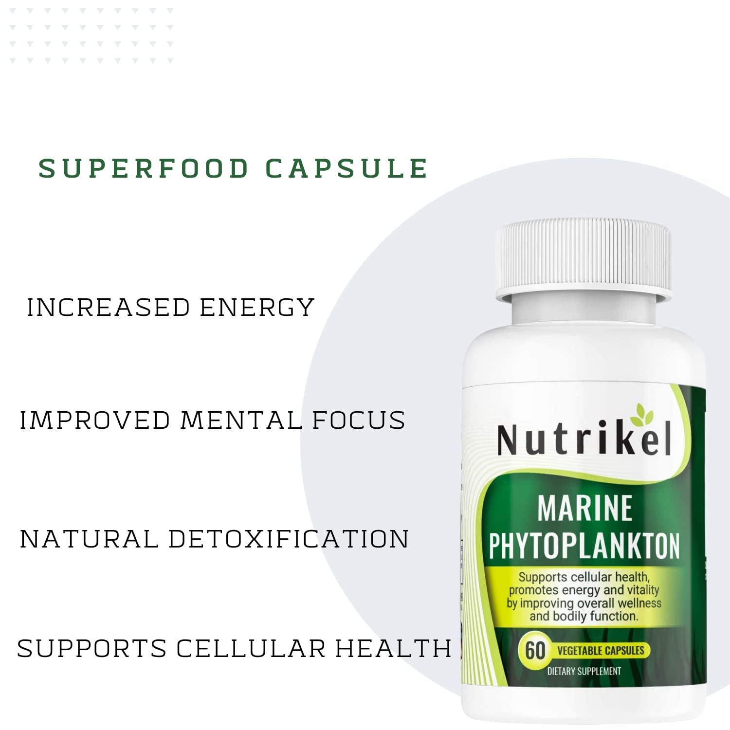 Natural Curves Marine Phytoplankton bottle front, vegan omega-3 option
