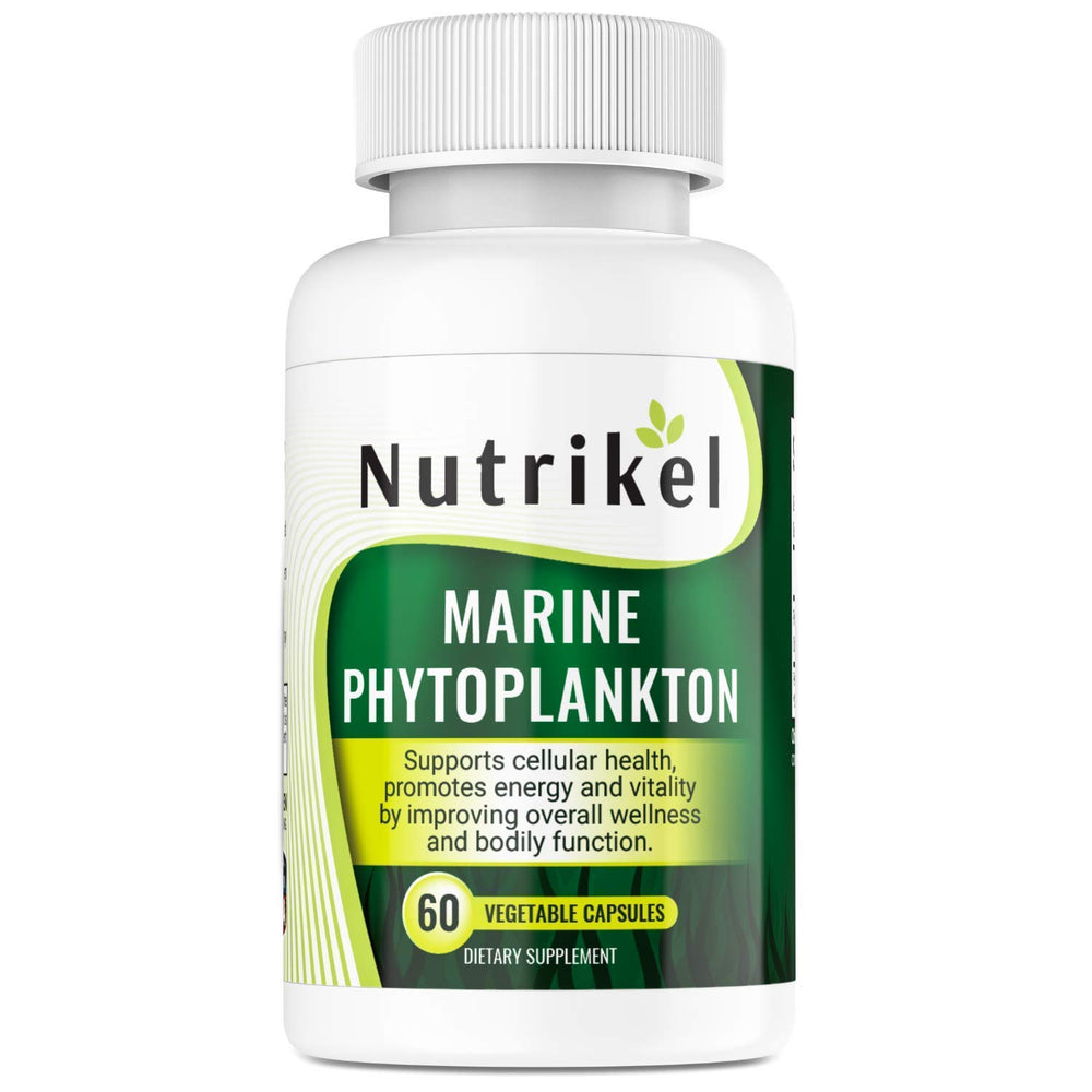 Natural Curves Marine Phytoplankton capsules close-up, daily energy support