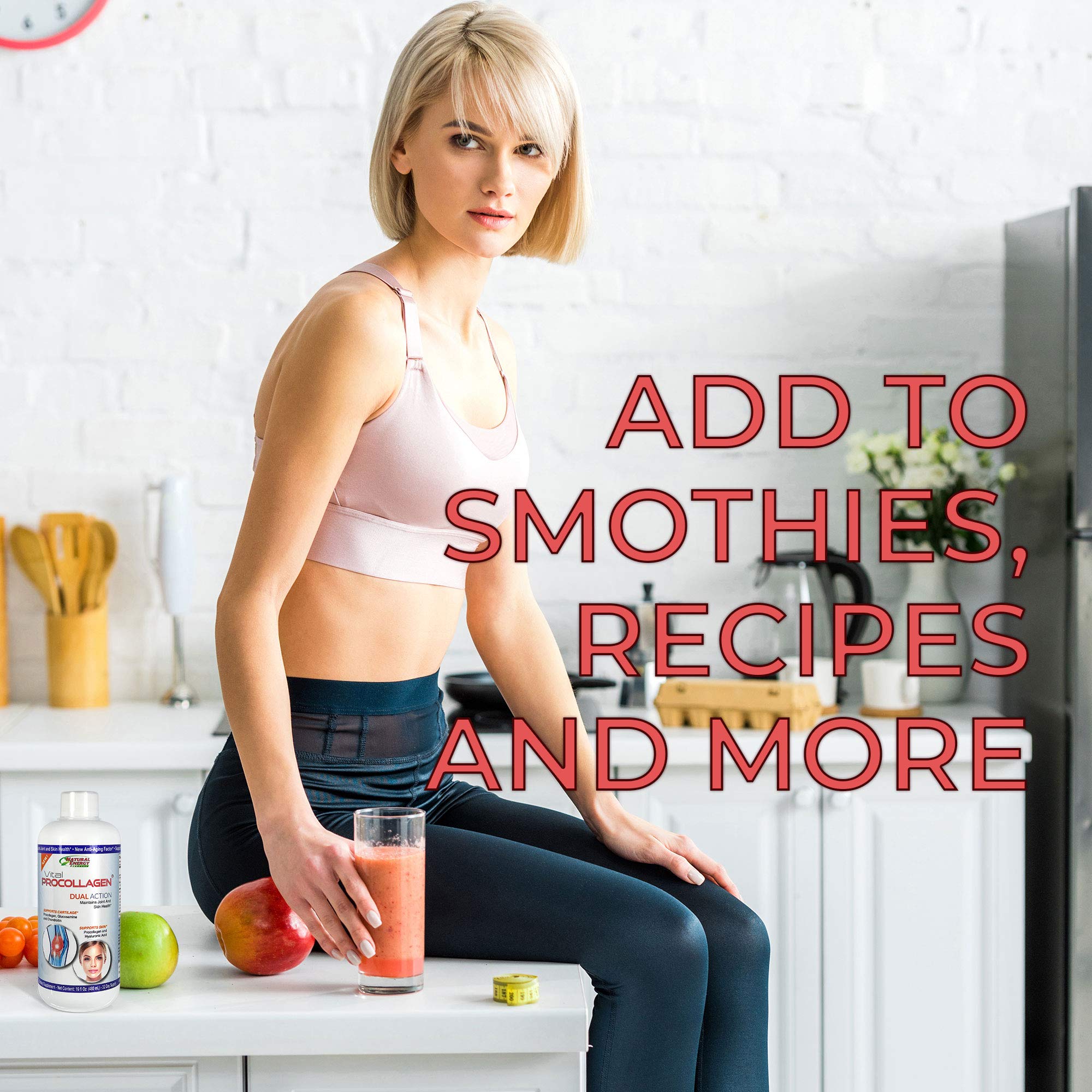 Natural Energy Vital Procollagen USA-made formula for youthful skin.