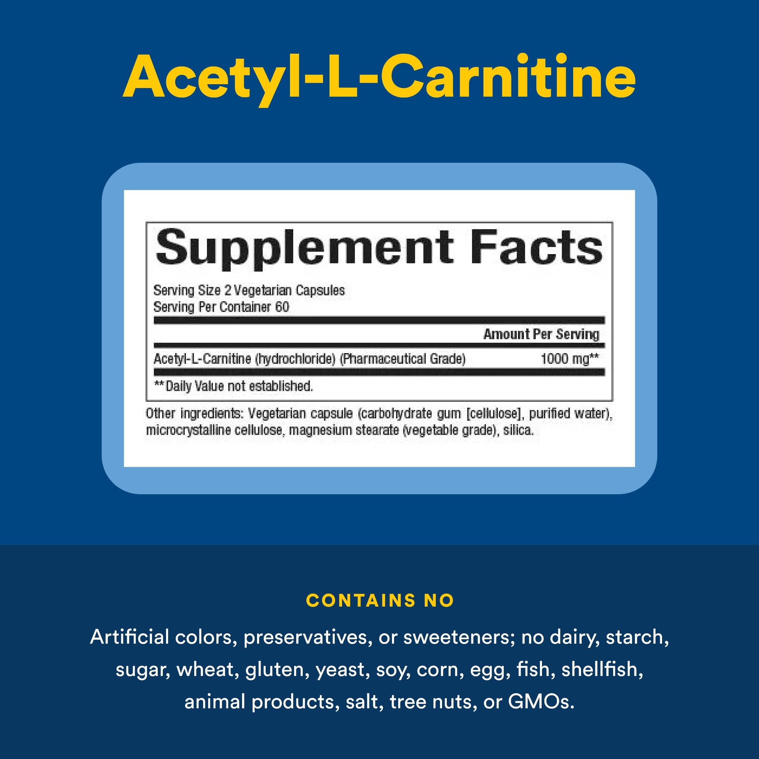 Natural Factors Acetyl L-Carnitine 500 mg box on shelf for daily routine support.