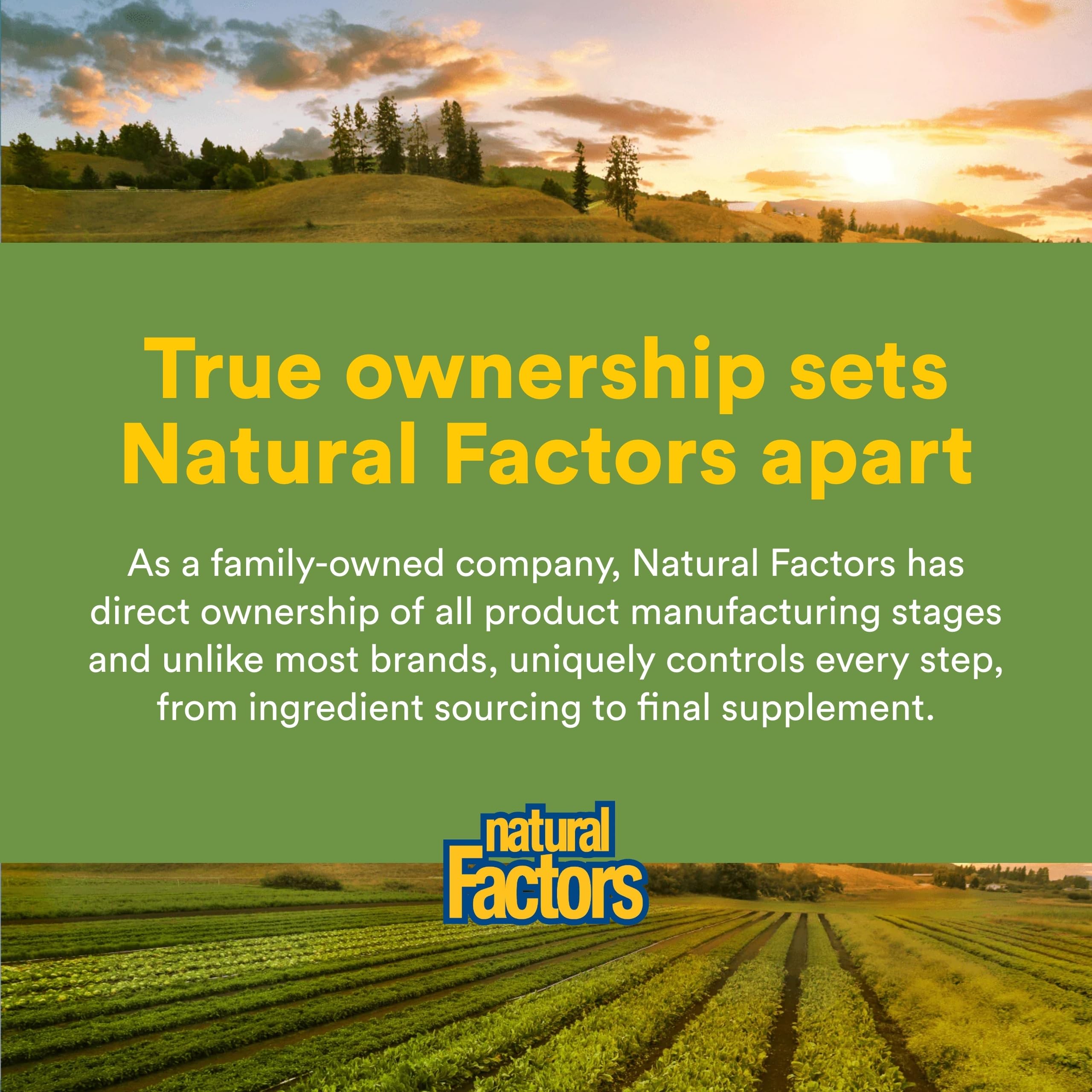 Allergen-free label on Natural Factors greens product