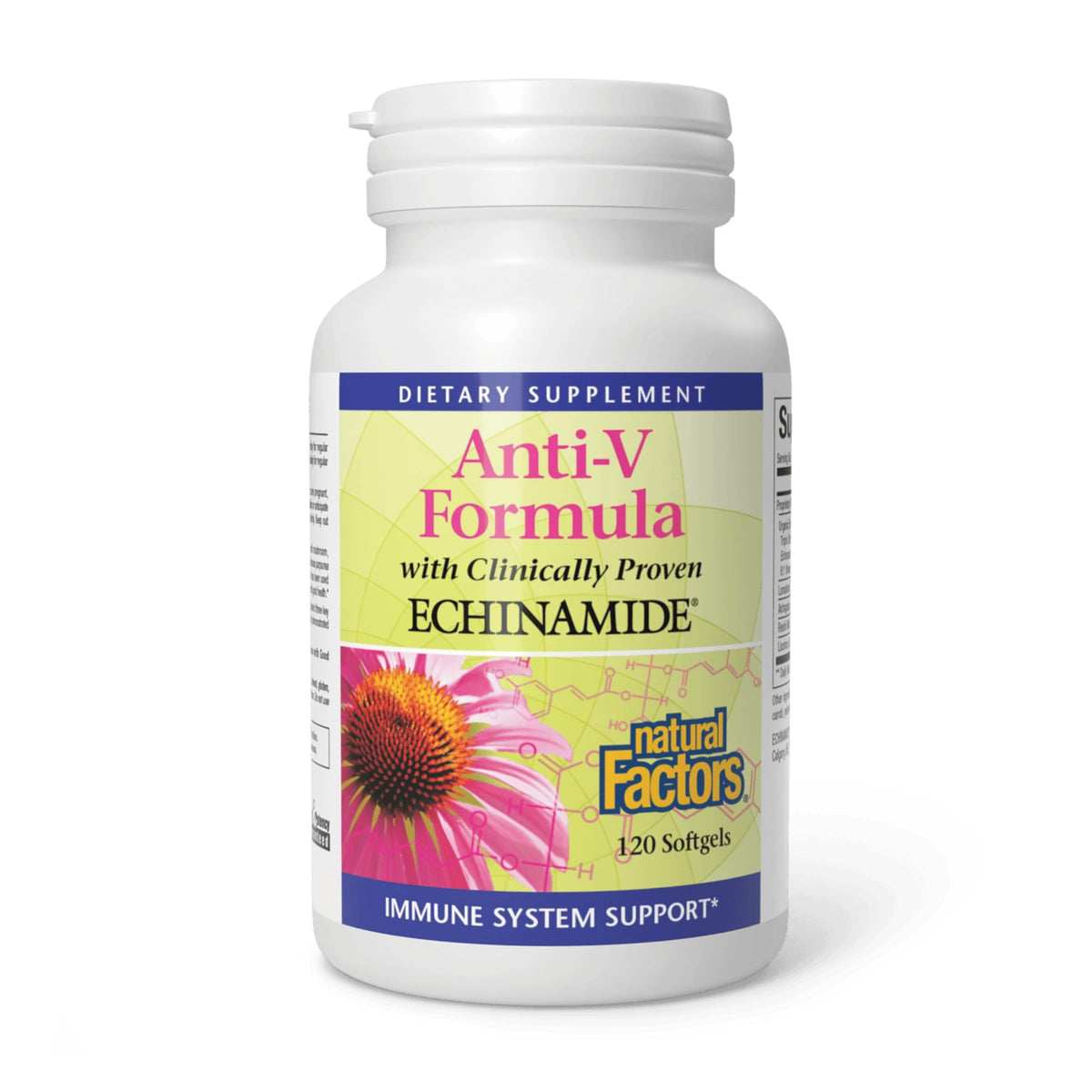 Natural Factors Anti-V Formula bottle for daily immune support.