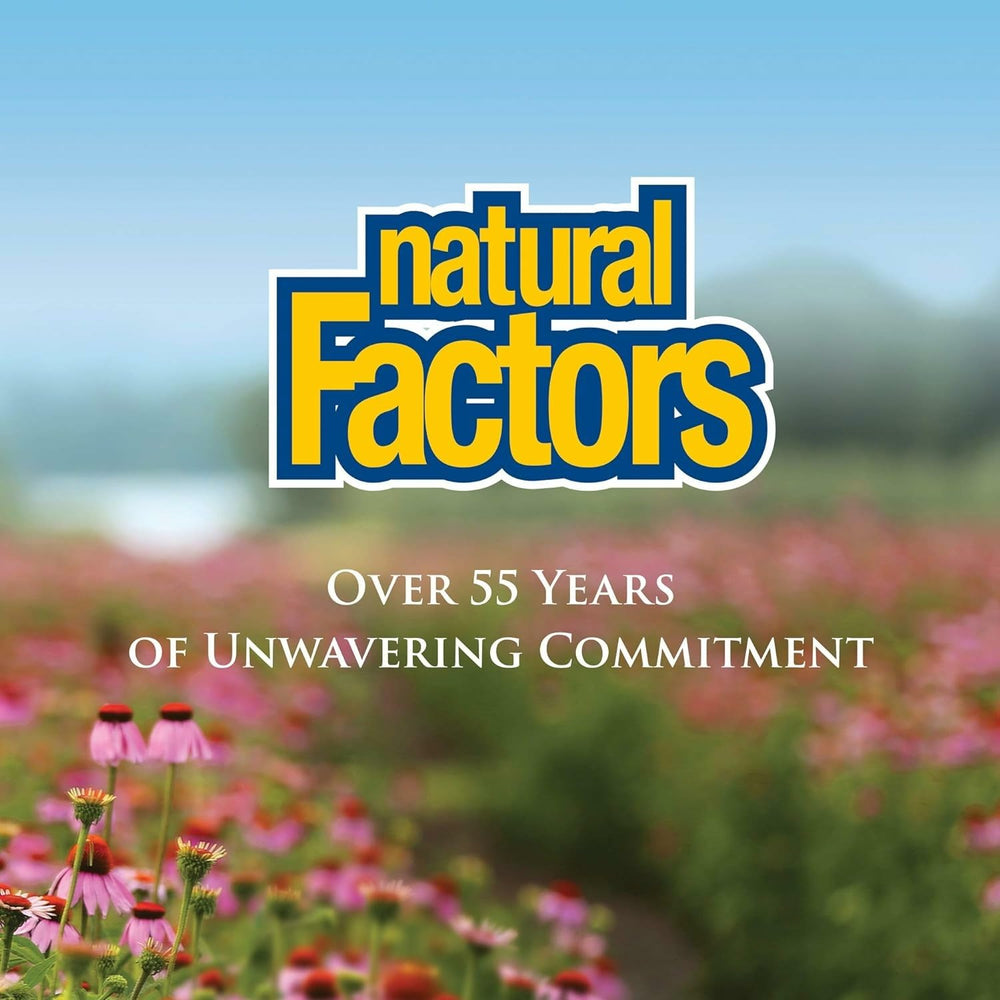 Natural Factors Anti-V Formula on a clean desk suggesting daily routine use.