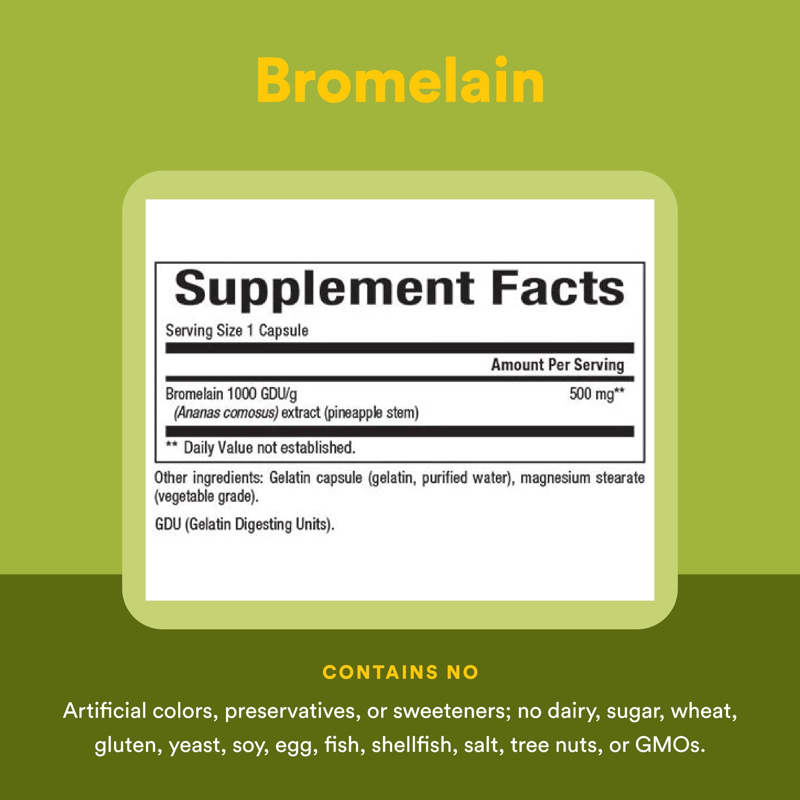 Ingredient list emphasizes non-GMO, dairy-free, gluten-free attributes.