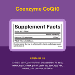 Natural Factors Coenzyme Q10 softgels closeup showing capsules