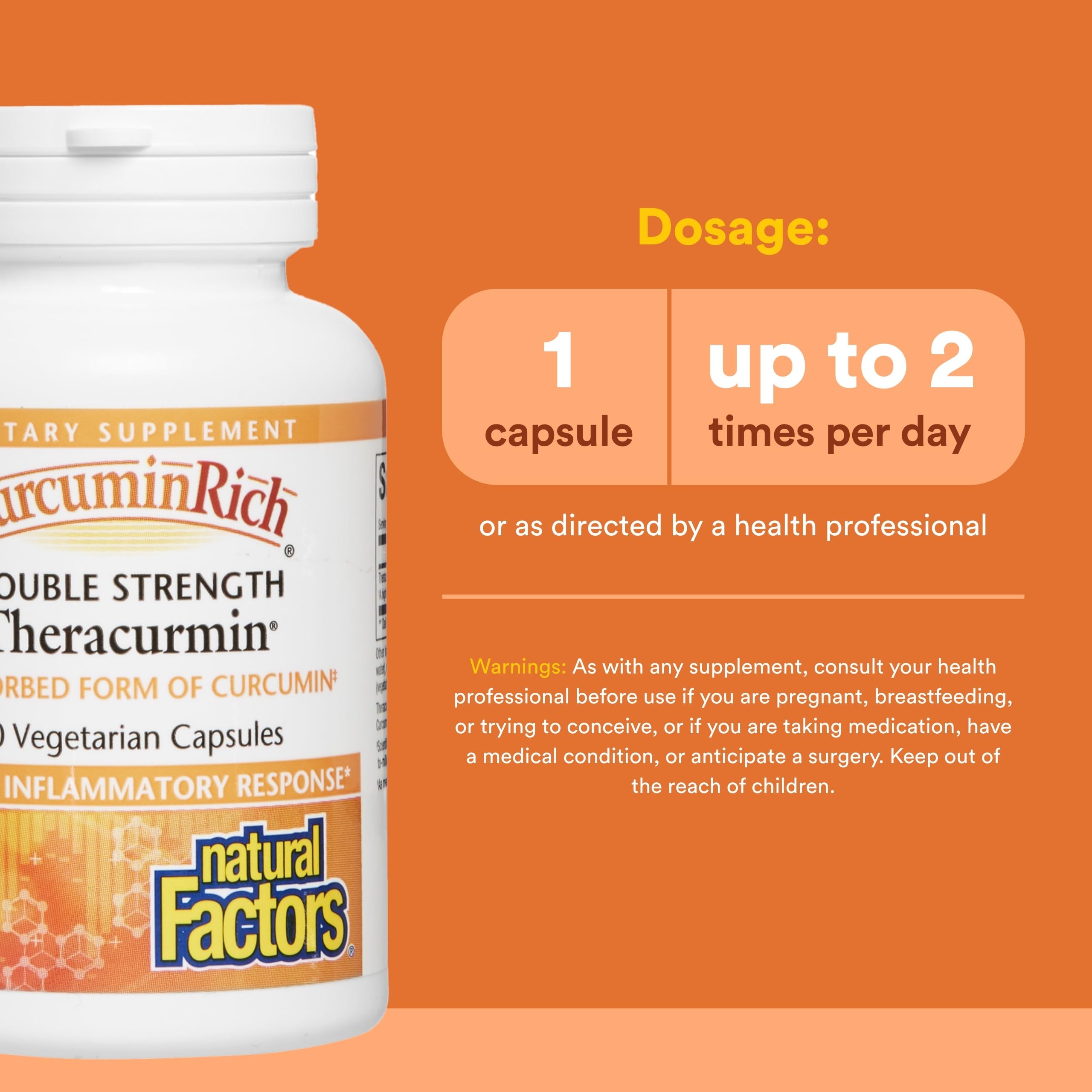 Natural Factors CurcuminRich capsules close-up for post-workout use
