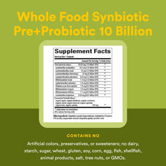 Natural Factors fermented prebiotic blend emphasizes whole foods for gut balance.