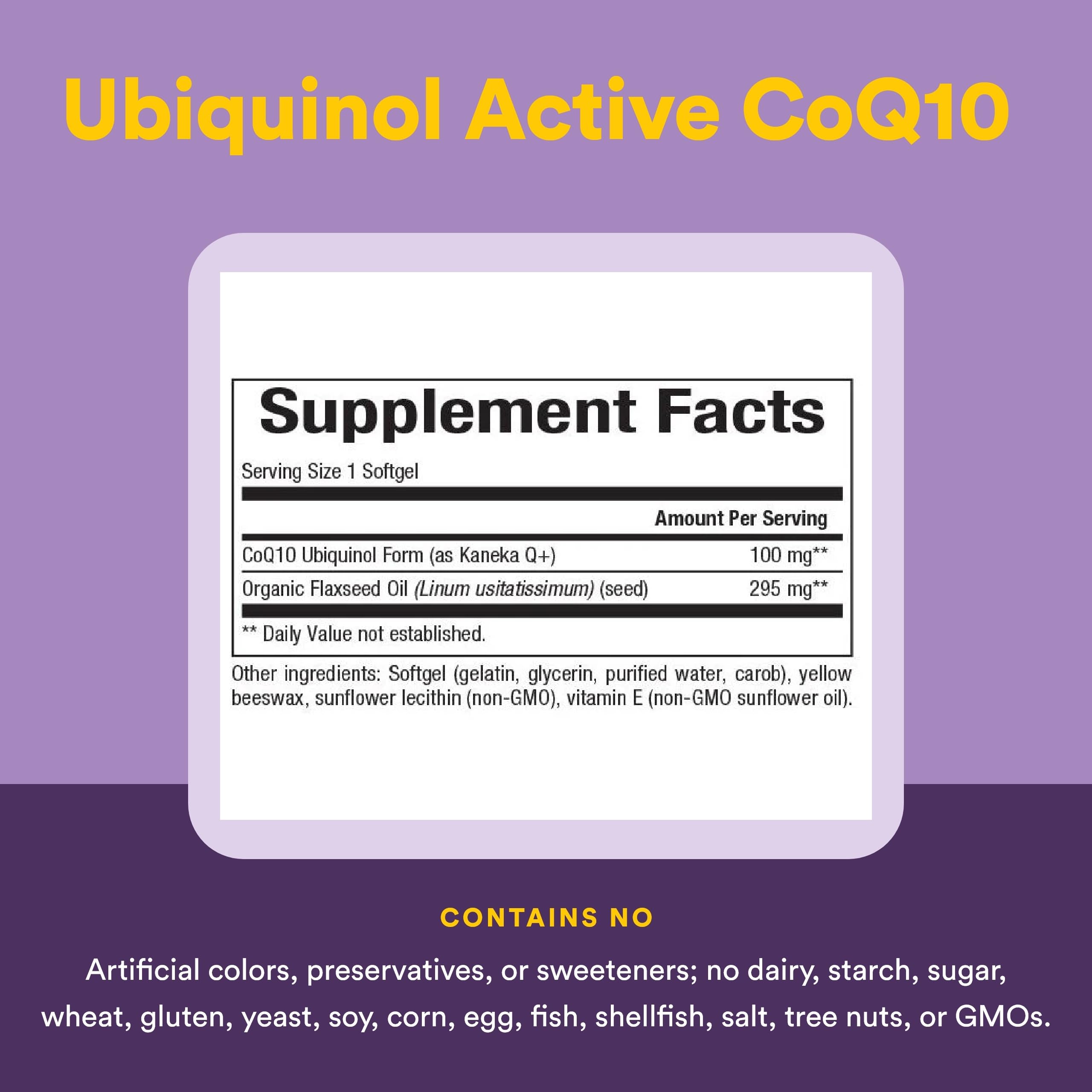 Natural Factors flaxseed oil ingredient highlighting absorption support.