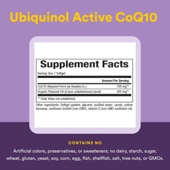 Natural Factors flaxseed oil ingredient highlighting absorption support.