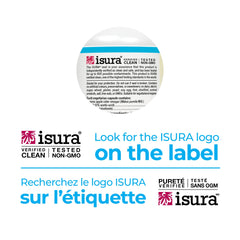 Natural Factors Gastro-Assist ISURA certification indicating third-party testing
