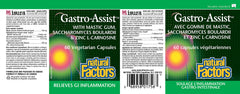 Natural Factors Gastro-Assist probiotic strains illustrating gut flora balance