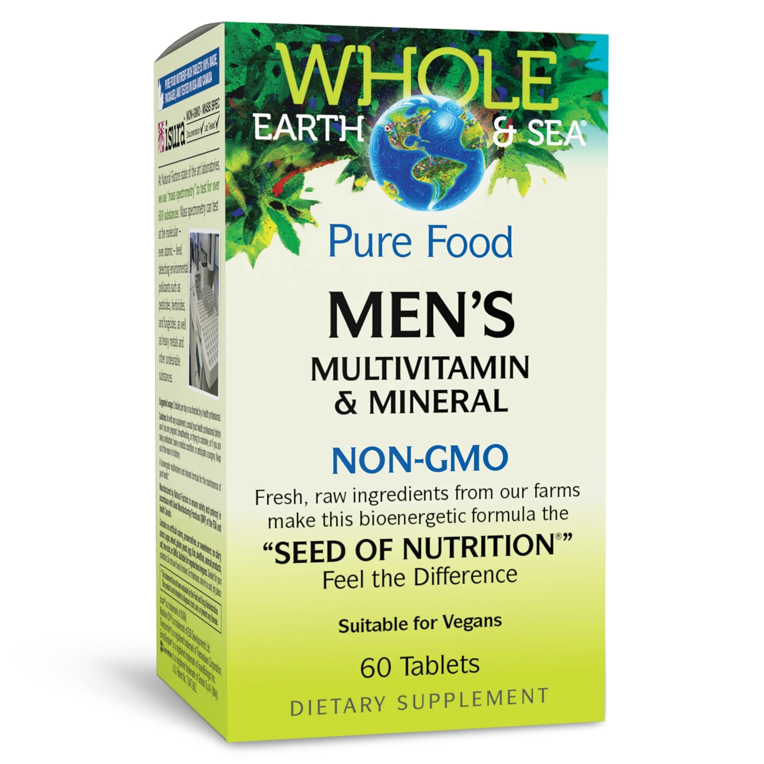 Natural Factors Men's Multivitamin bottle promotes daily wellness.