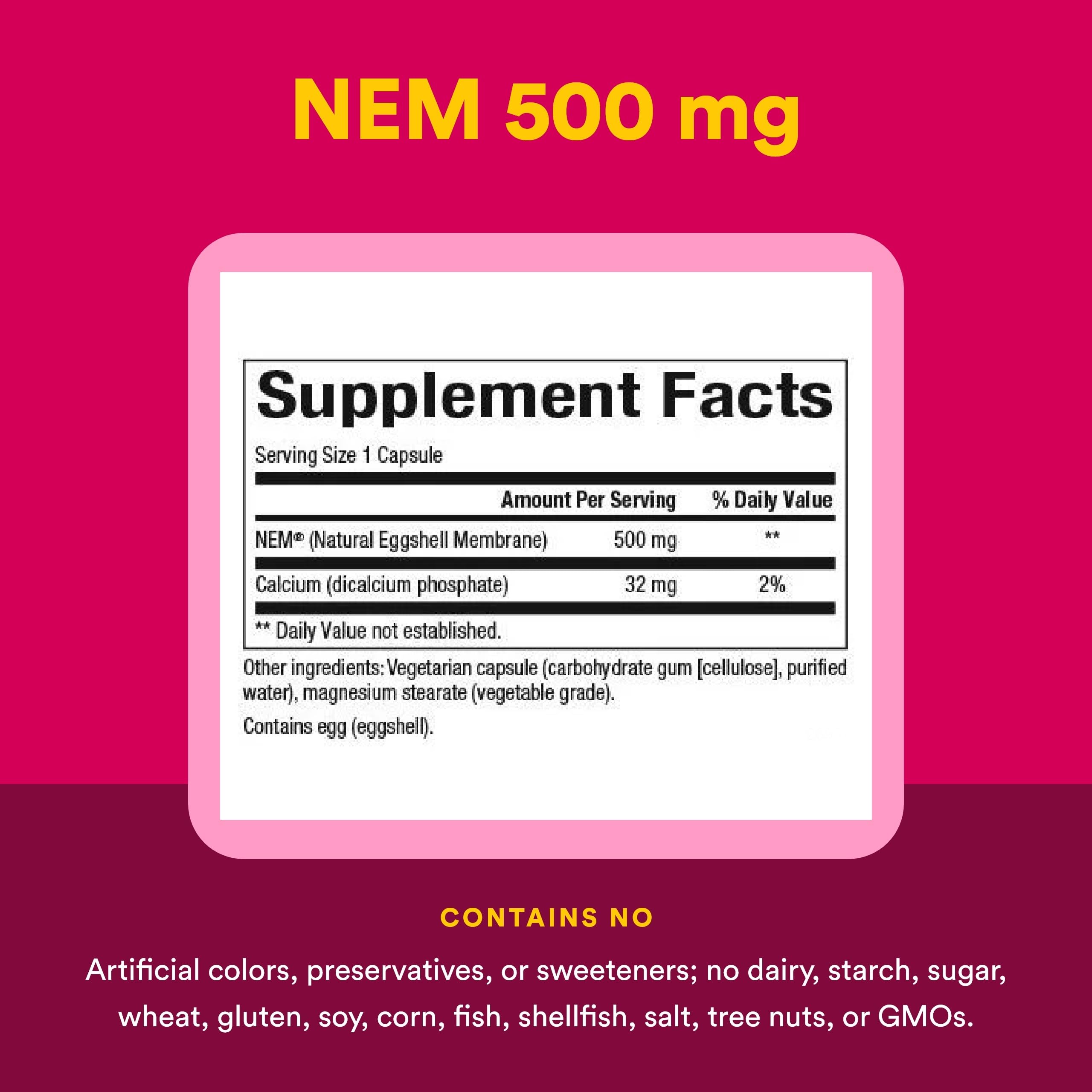 Natural Factors NEM bottle on kitchen counter for daily routine