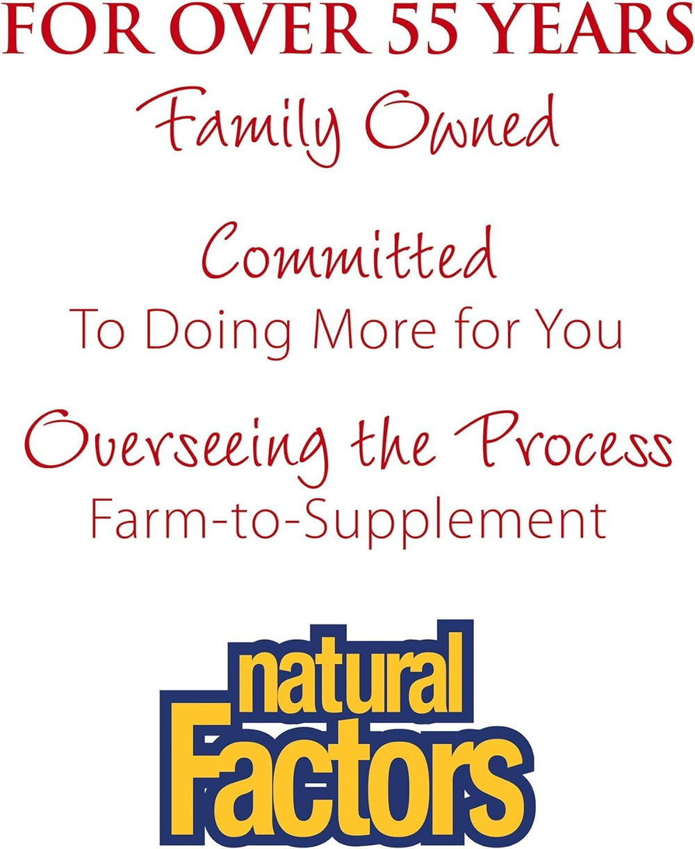 Natural Factors NEM product label and guarantee seal