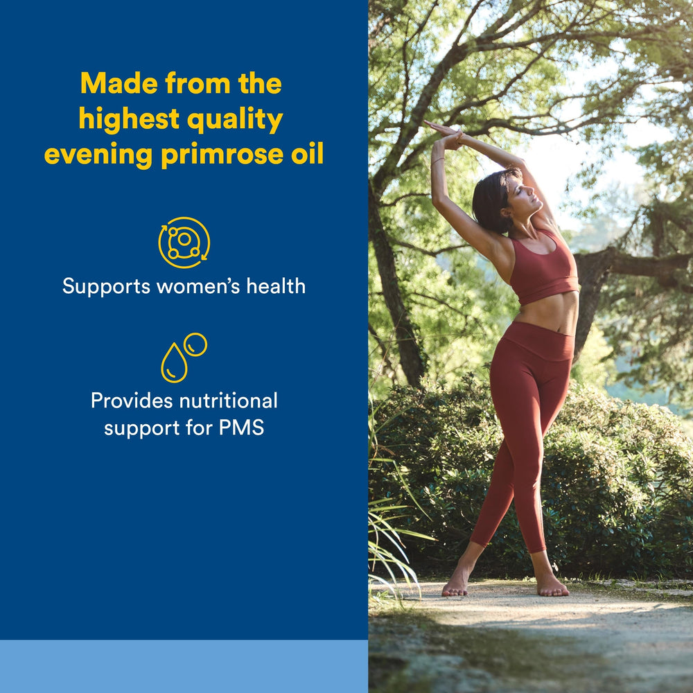 Natural Factors Primrose label notes 1000 mg oil and 100 mg GLA per softgel.