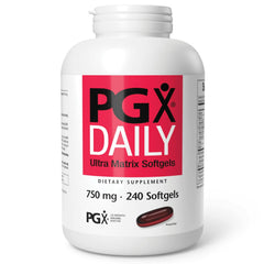 Natural Factors PGX Daily Ultra Matrix bottle showing the soluble fiber formula, supports fullness after meals