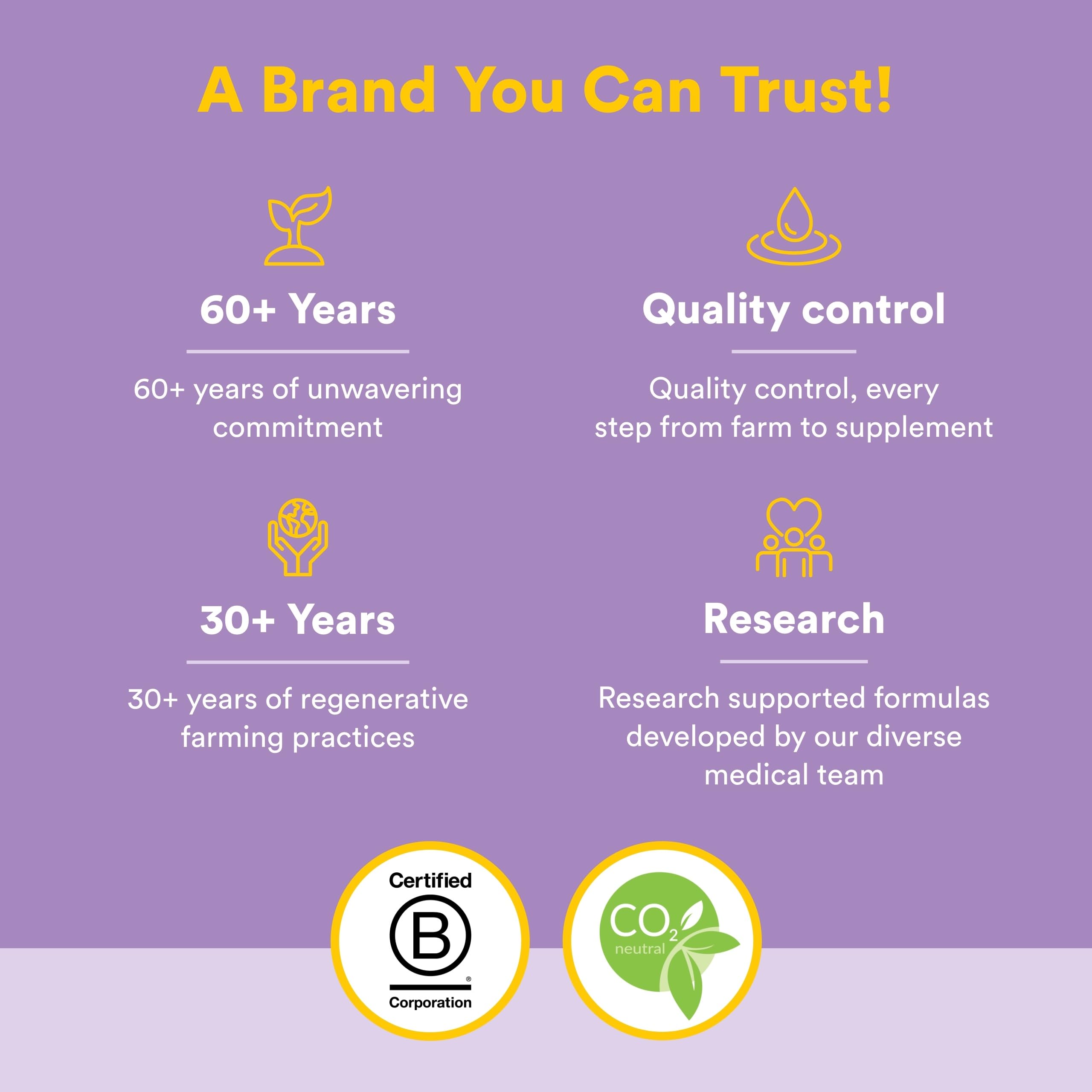 Brand logo image reinforces trusted Natural Factors quality.