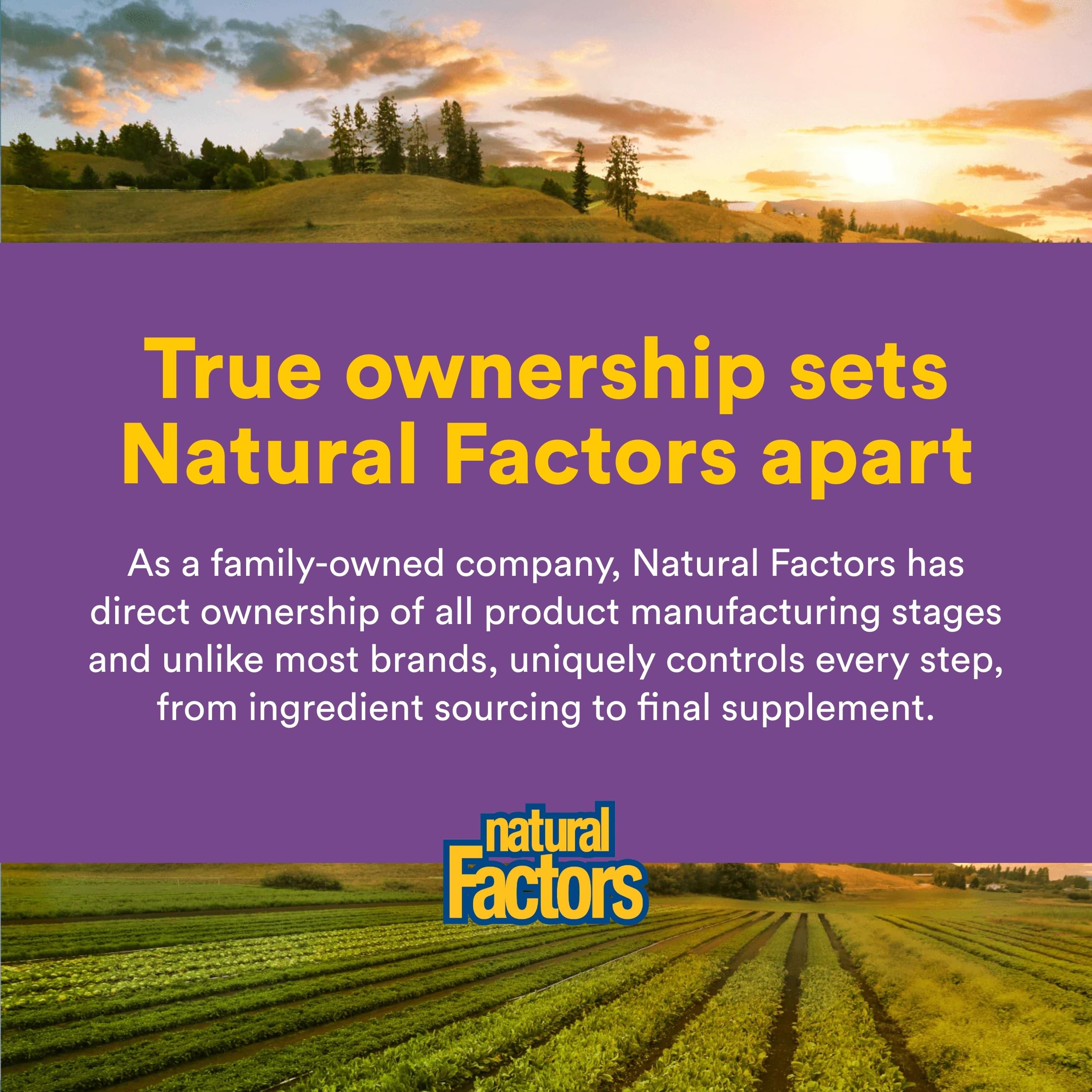 Natural Factors Pharma GABA packaging emphasizing quality and sustainability
