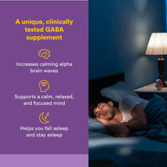 Natural Factors Pharma GABA chewable tablets close-up showing chewable form for fast acting relaxation