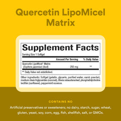 Natural Factors Quercetin Lipomicel daily softgels for routine use