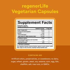 Magnesium and creatine visuals with RegenerLife showing energy metabolism support.