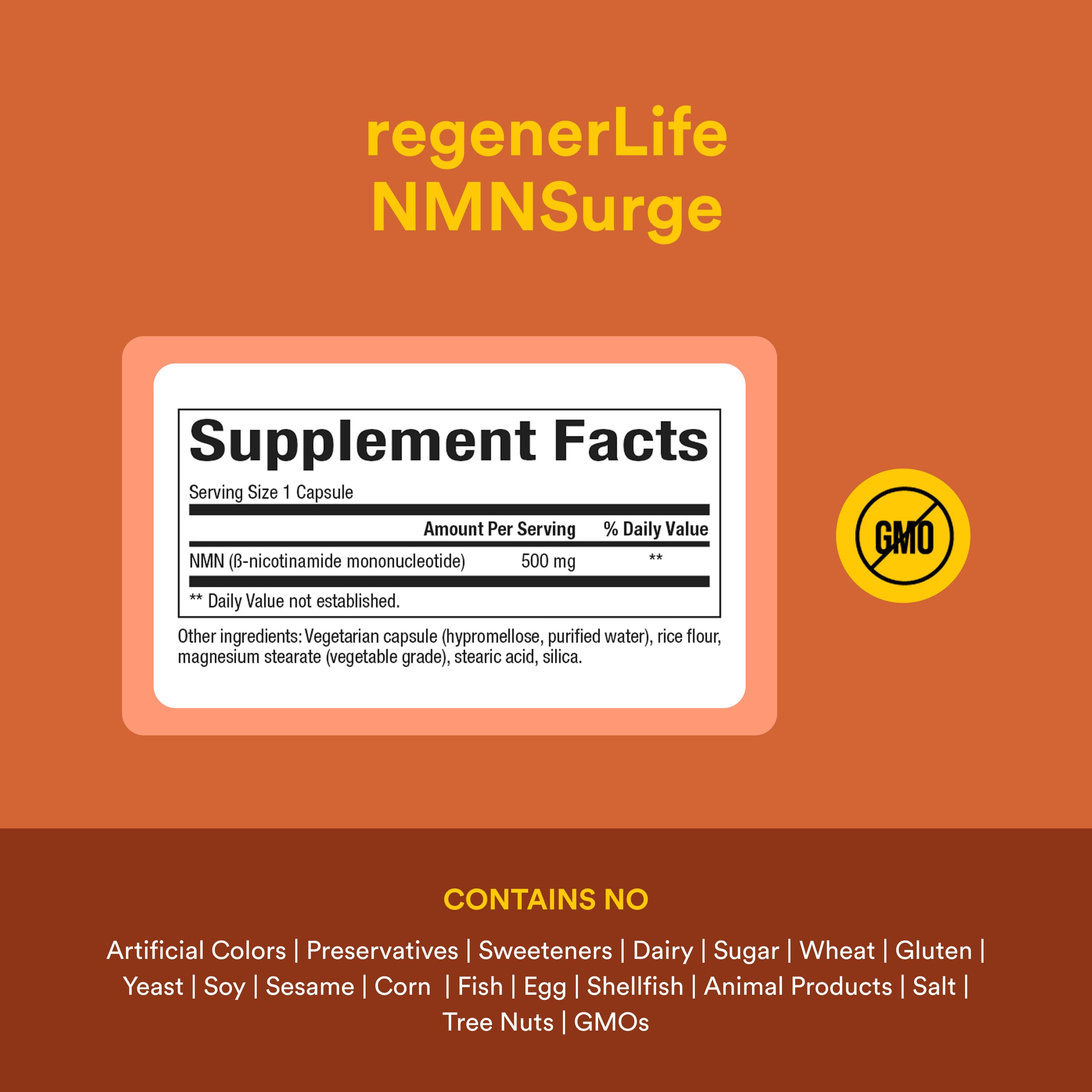 Natural Factors Regenerlife NMN NAD+ Boost packaging on shelf communicates trust and dosing clarity.