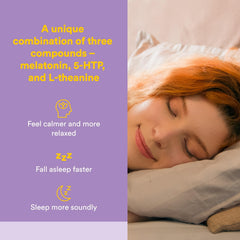 Natural Factors Stress-Relax Tranquil Sleep softgels closeup, smooth texture for nightly routines.