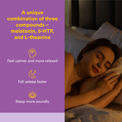 Natural Factors Tranquil Sleep chewable tablets ready for bedtime to promote calm sleep.
