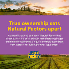 Natural Factors Tranquil Sleep packaging highlights clean sleep support with natural ingredients.
