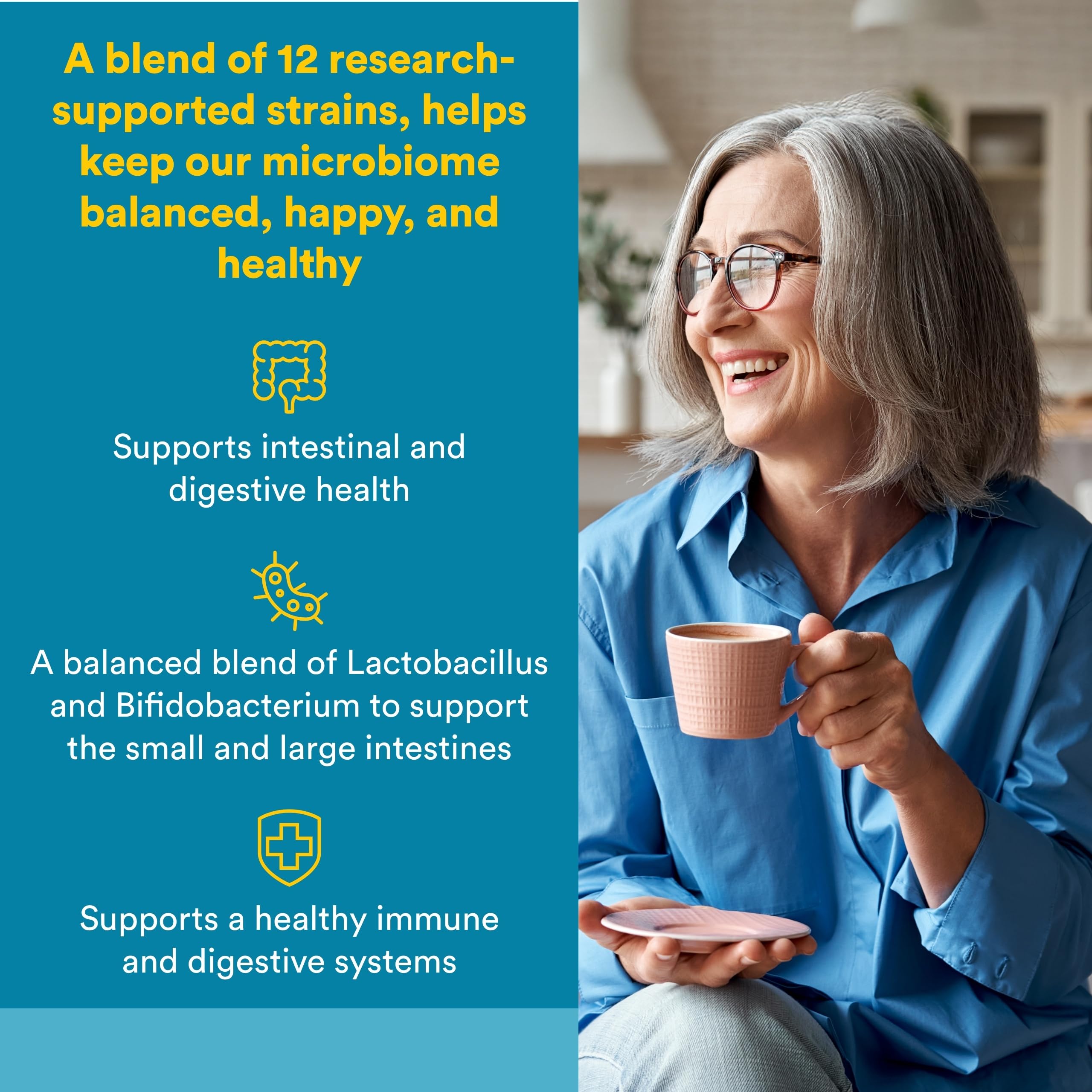 Natural Factors Ultimate Probiotic 12/12 capsules ready for convenient on-the-go dosing.