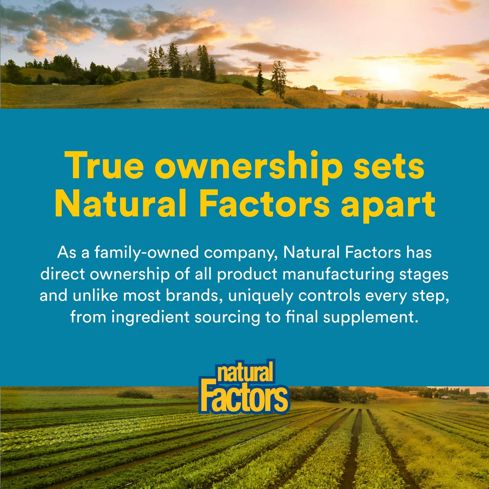 Natural Factors Ultimate Probiotic 12/12 packaging highlights vegan capsules.