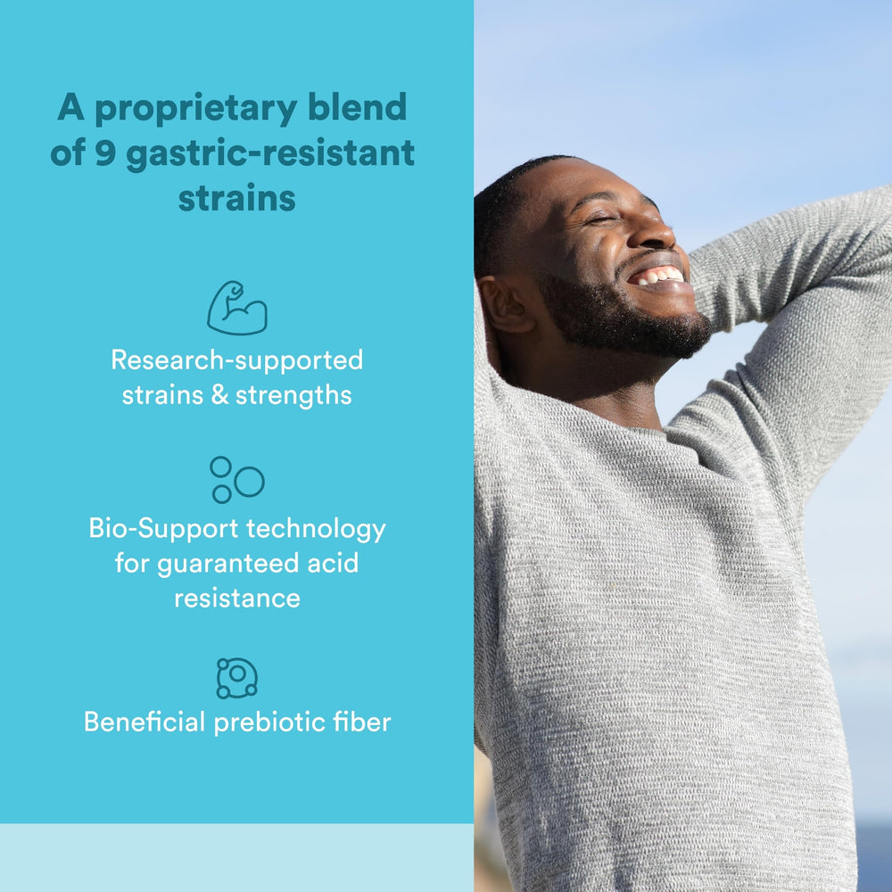 Natural Factors Ultimate Probiotic bottle back with ingredients and serving size