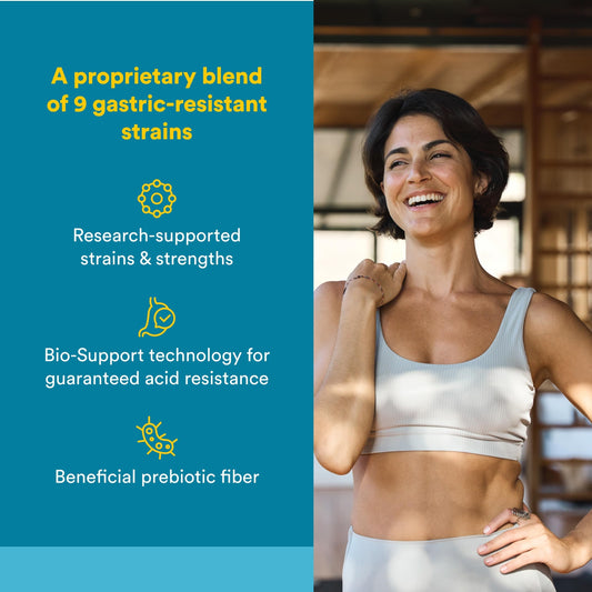 Natural Factors Ultimate Probiotic Critical Care bottle back with directions for gut balance and immune support