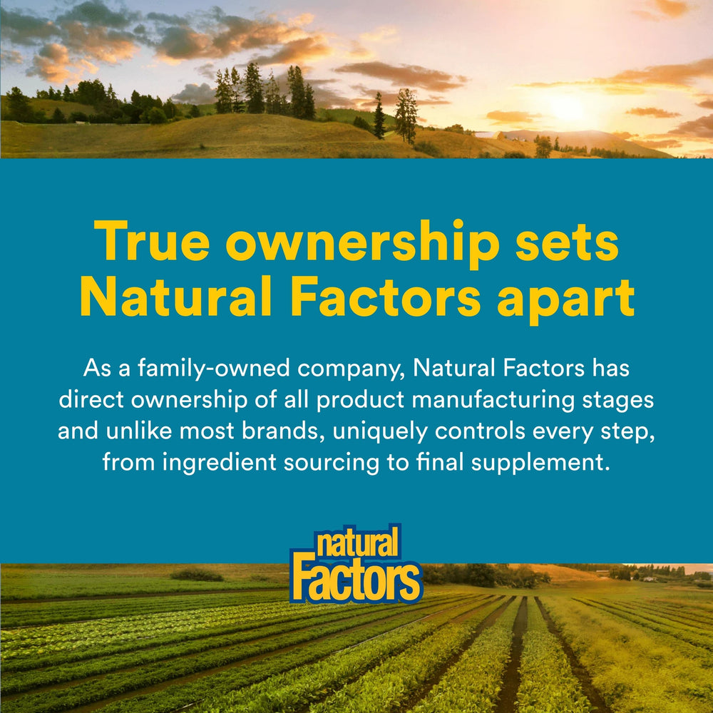 Natural Factors Ultimate Probiotic Critical Care bottle seal signaling purity and potency