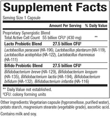 Natural Factors Ultimate Probiotic Womens Ultra 55 Billion capsules support healthy flora and nutrient absorption.