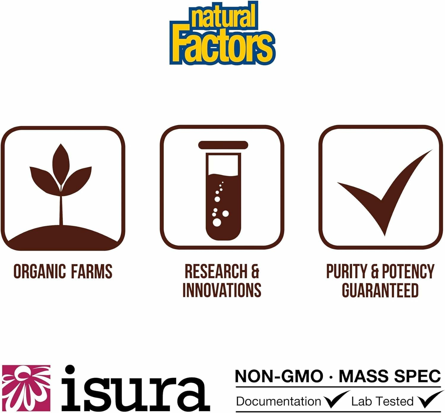 Natural Factors Whey Factors BCAAs emphasis highlights essential amino acids for muscle support.