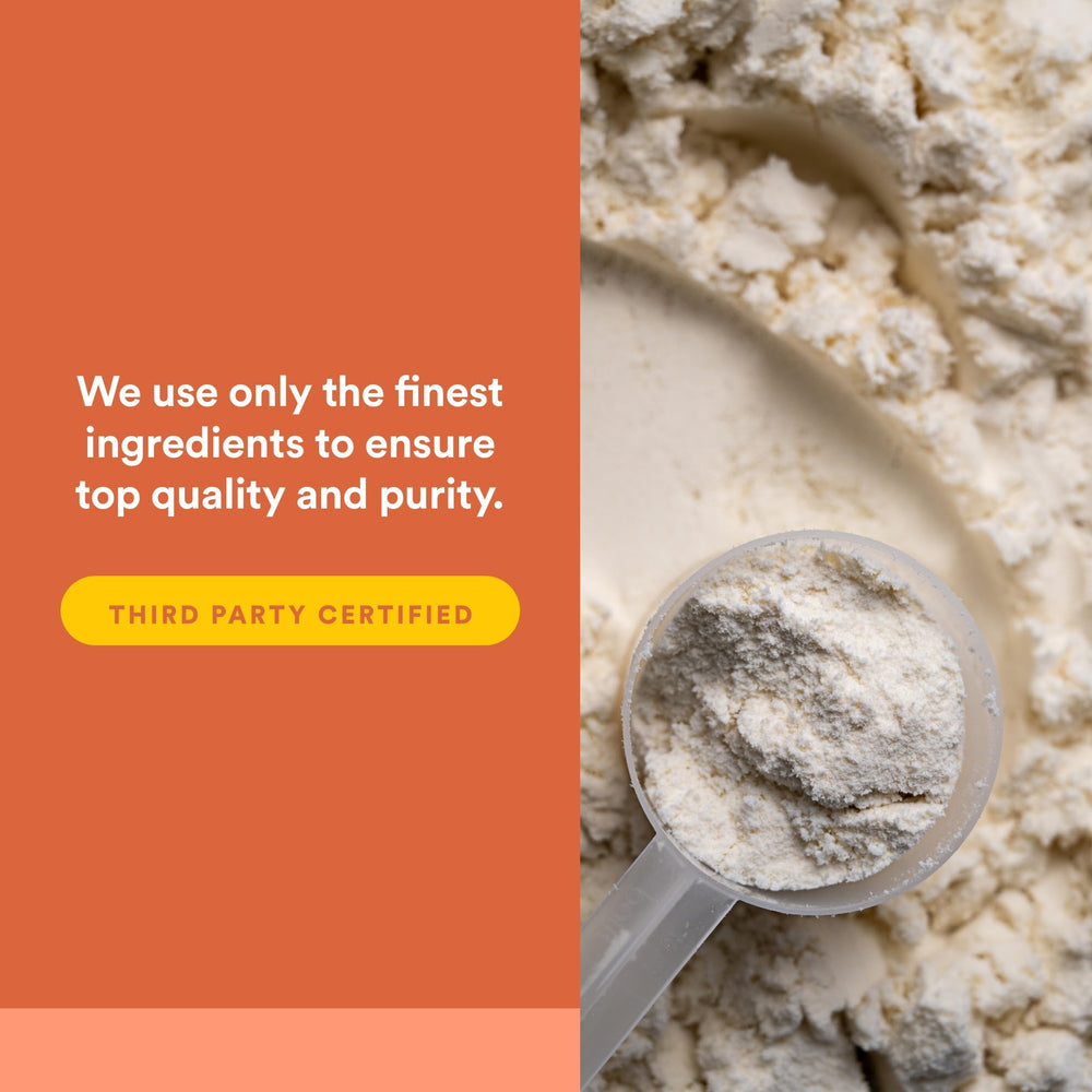 Natural Factors Whey Factors packaging emphasizing grass fed origins and purity