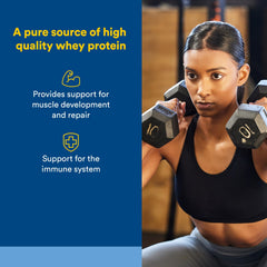 Natural Factors Whey Factors scoop showcases easy-to-measure servings for post-workout recovery