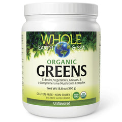 Natural Factors Whole Earth Sea greens powder bottle for daily greens