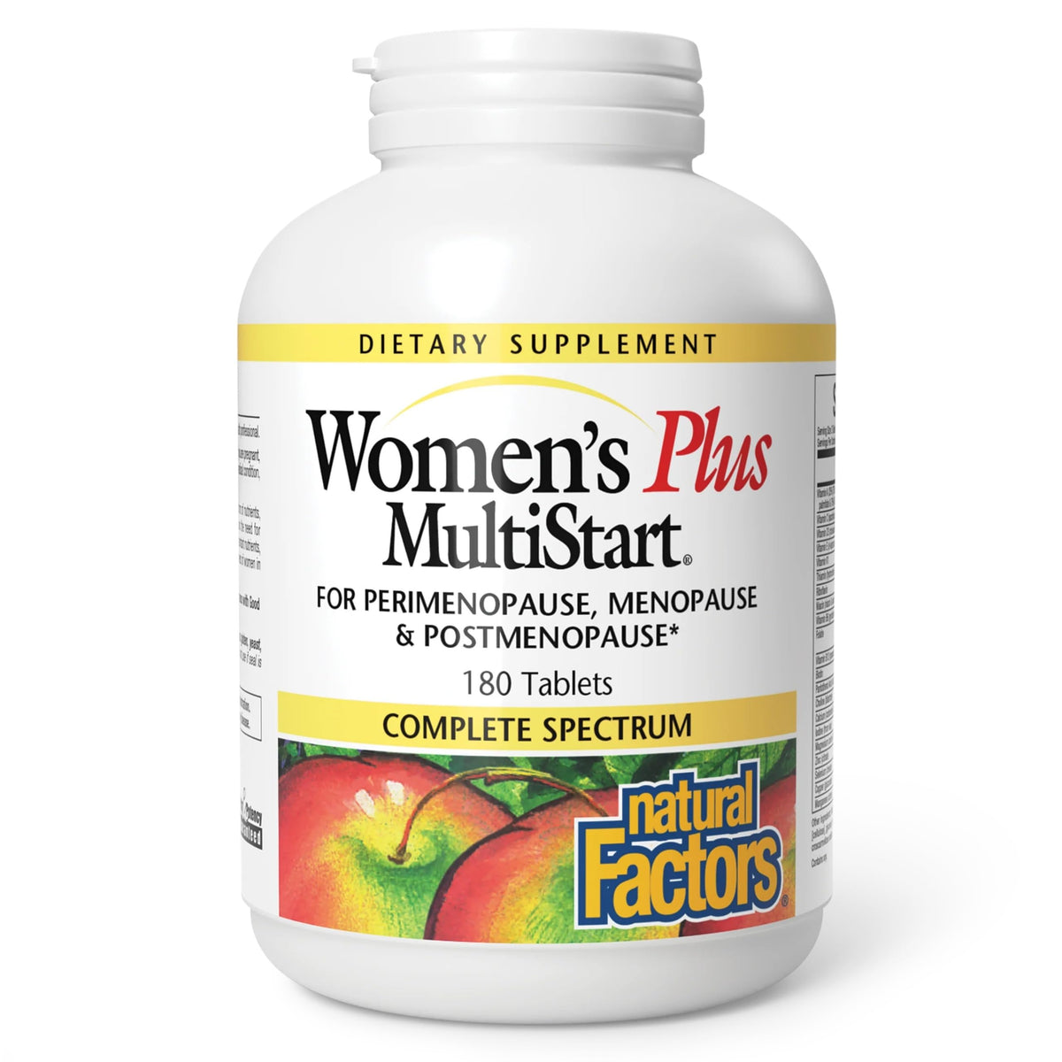 Natural Factors Women's Plus MultiStart bottle with complete perimenopause support